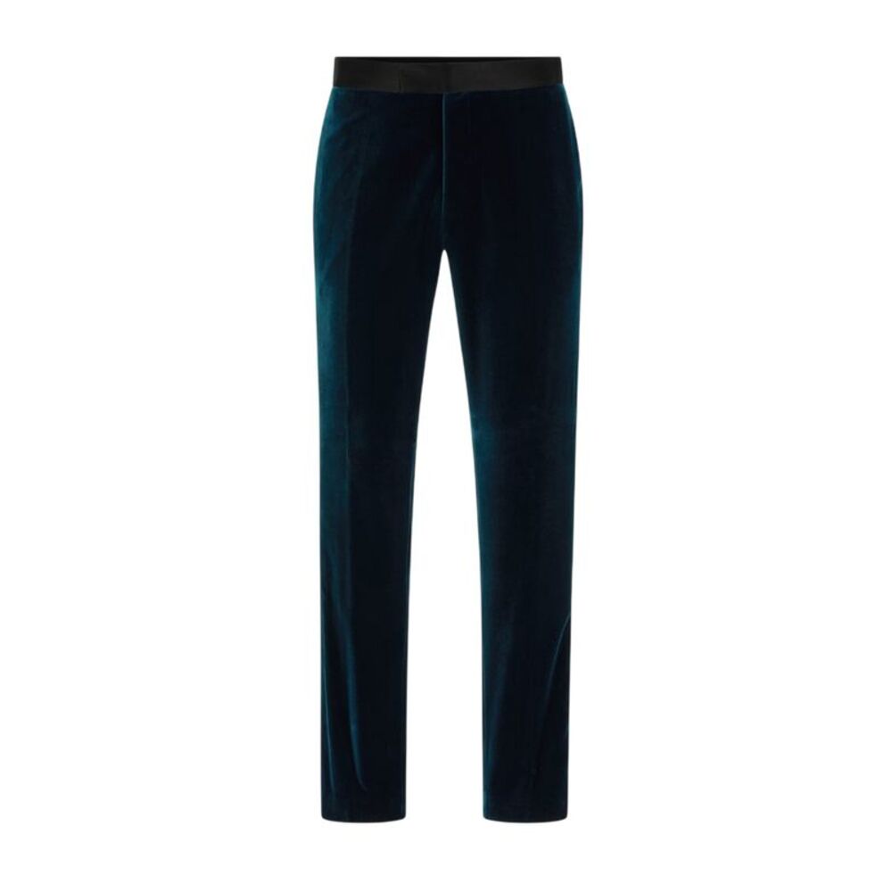 Boss Mens C-Genius Tuxedo Trousers / Turquoise/Aqua